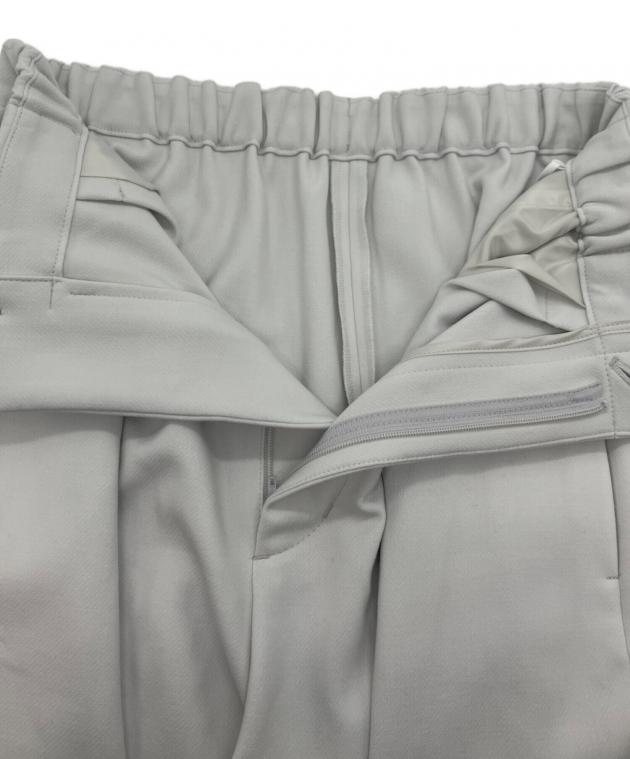 中古・古着通販】ENFOLD (エンフォルド) CARROT PANTS ライトグレー