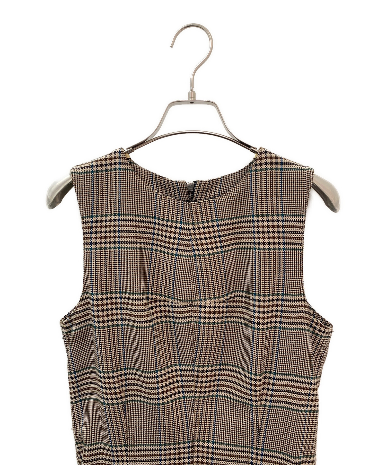 希少 Maison Margiela 異素材ドッキング ノースリーブ ワンピース 中古・古着通販】MM6 Maison Margiela (エムエムシックスメゾン