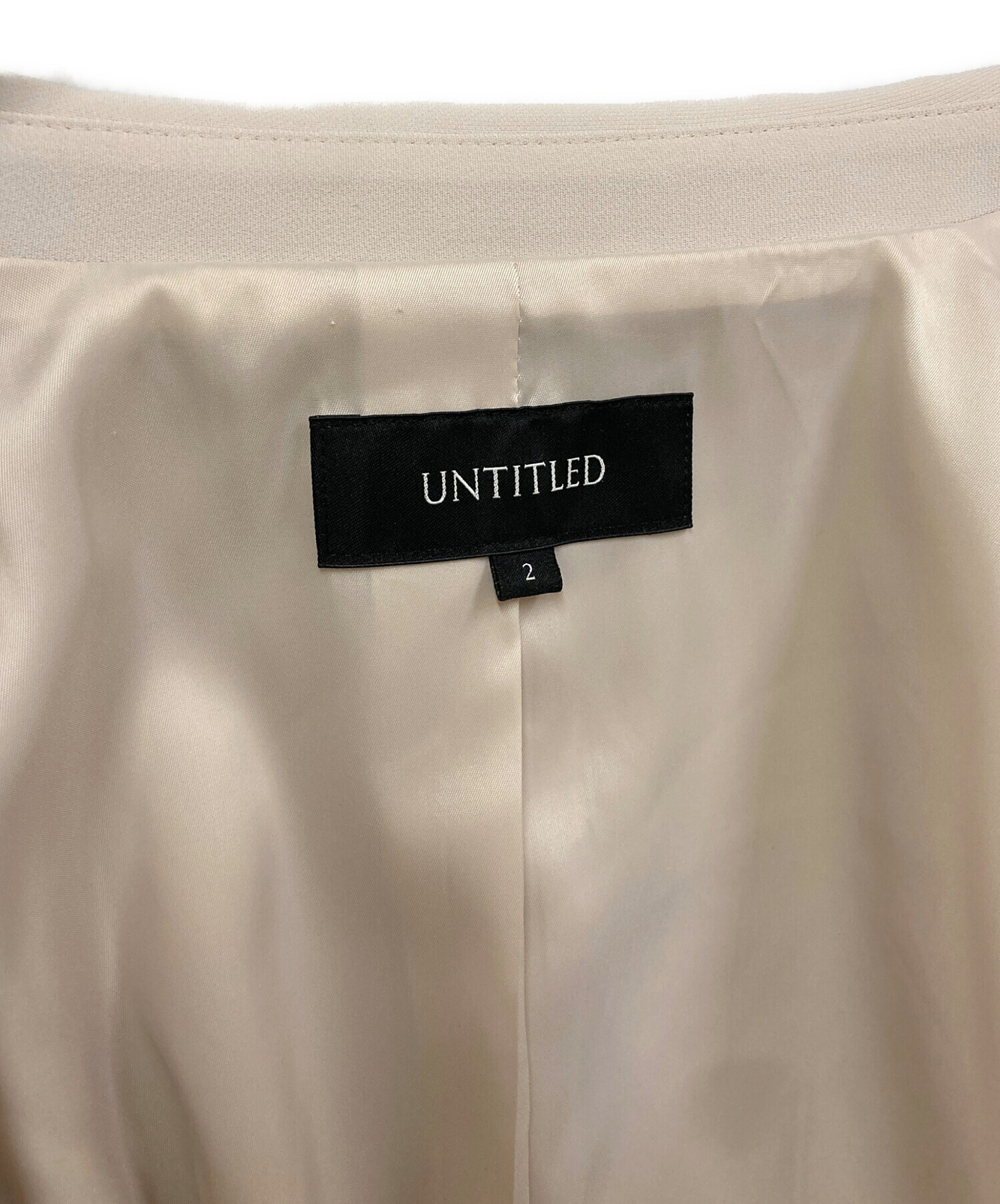 中古・古着通販】UNTITLED (アンタイトル) テーラードジャケット