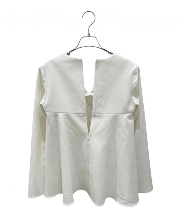 ヨーコチャン　白ロングブラウス　フレーム型 ヨーコチャン白ロングブラウスフレーム型