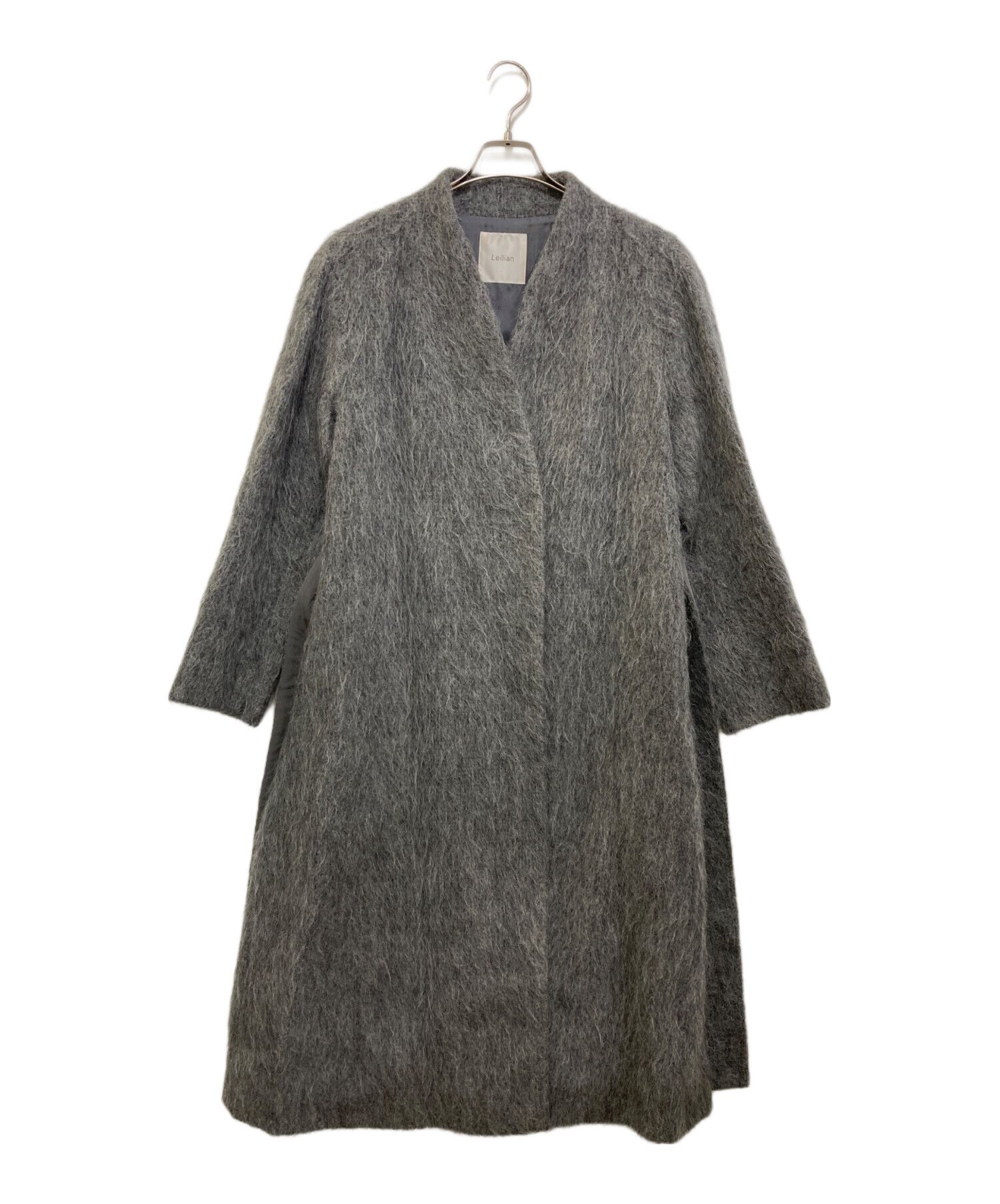 中古・古着通販】Leilian (レリアン) アルパカ混カラーレスロング