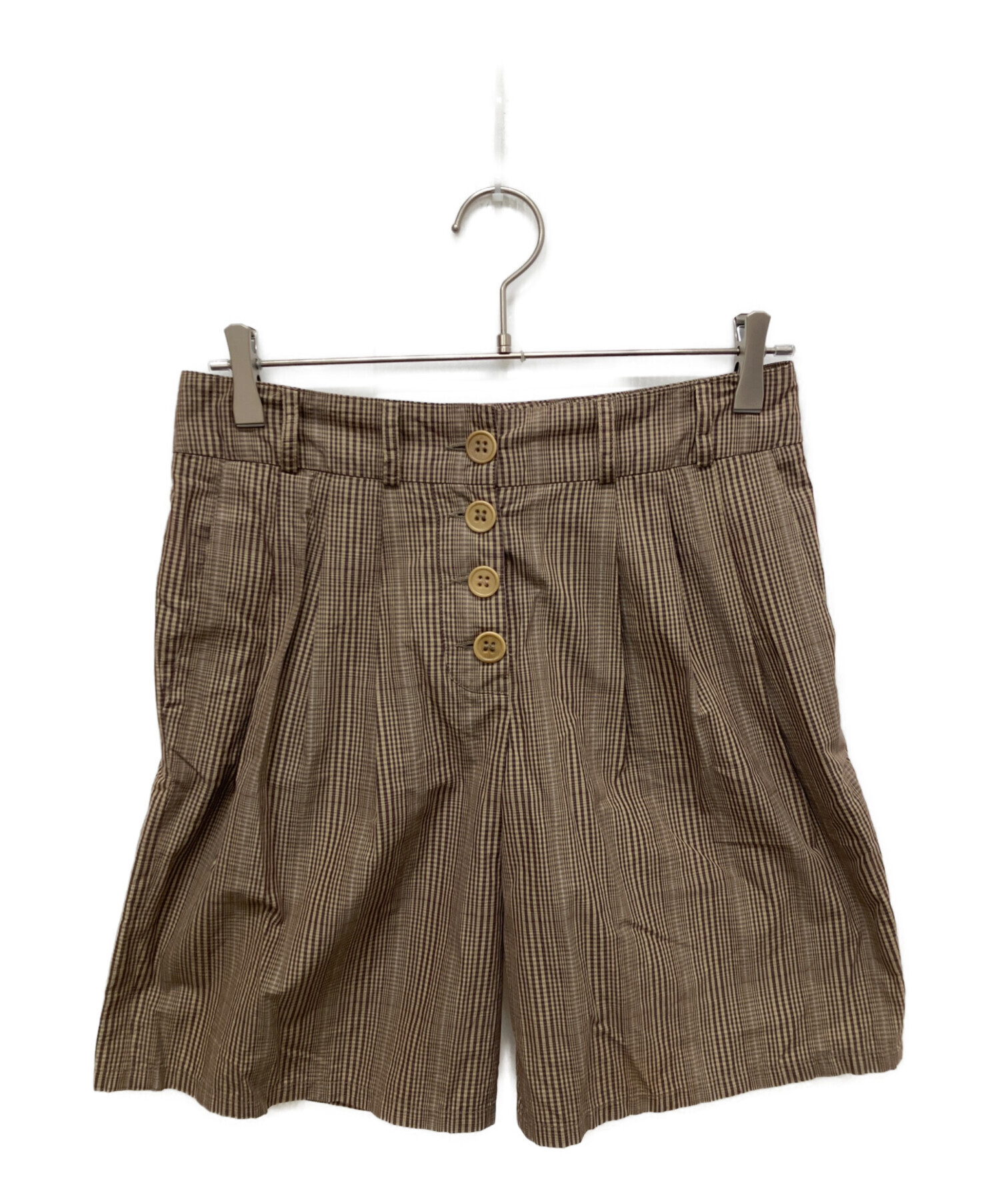 中古・古着通販】Chloe (クロエ) 白タグ チェックショートパンツ