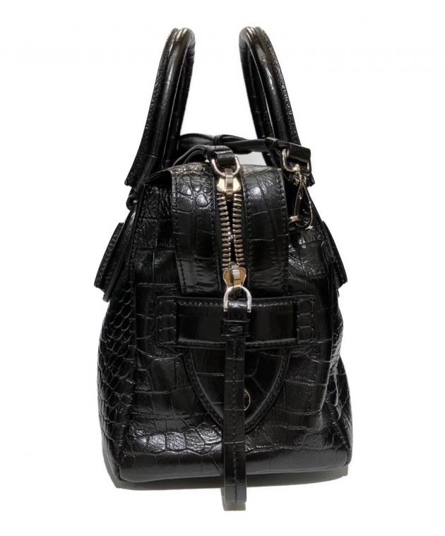 中古・古着通販】TOD'S (トッズ) クロコ型押し2WAYバッグ ブラック