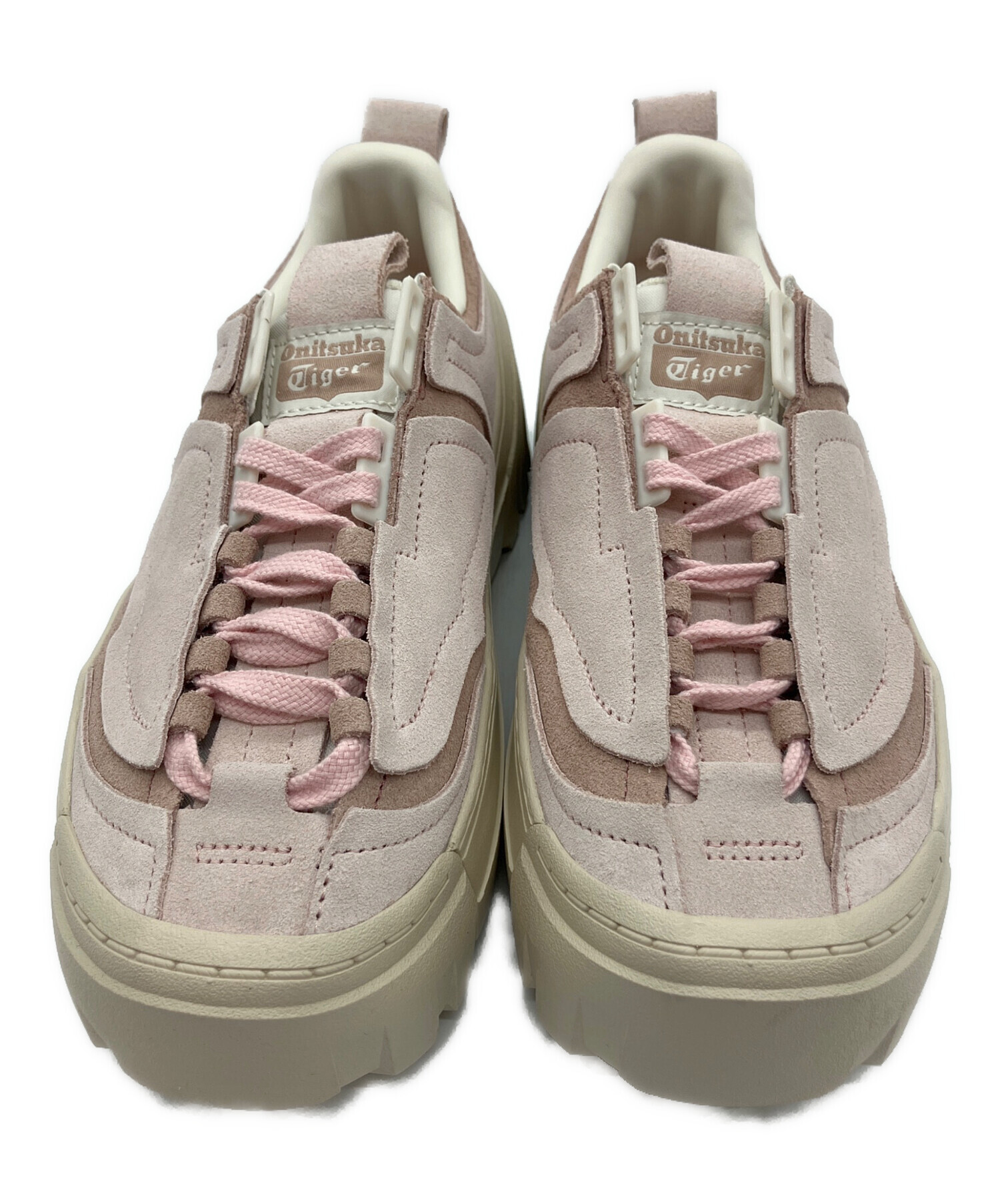 オニツカタイガー未使用ピンク スエード スニーカー レディース 中古・古着通販】Onitsuka Tiger (オニツカタイガー) 厚底スニーカー
