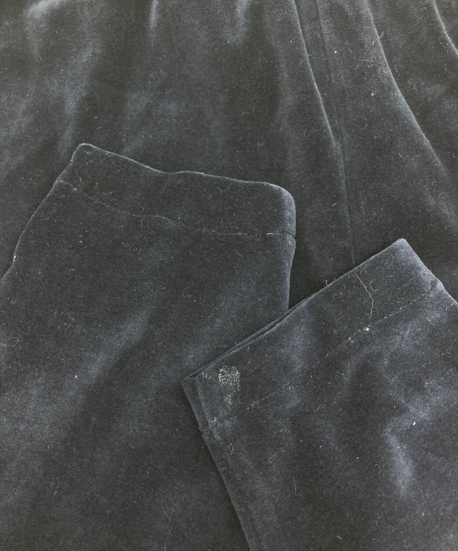 中古・古着通販】SEA (シー) ベロアパンツ ネイビー サイズ:Free