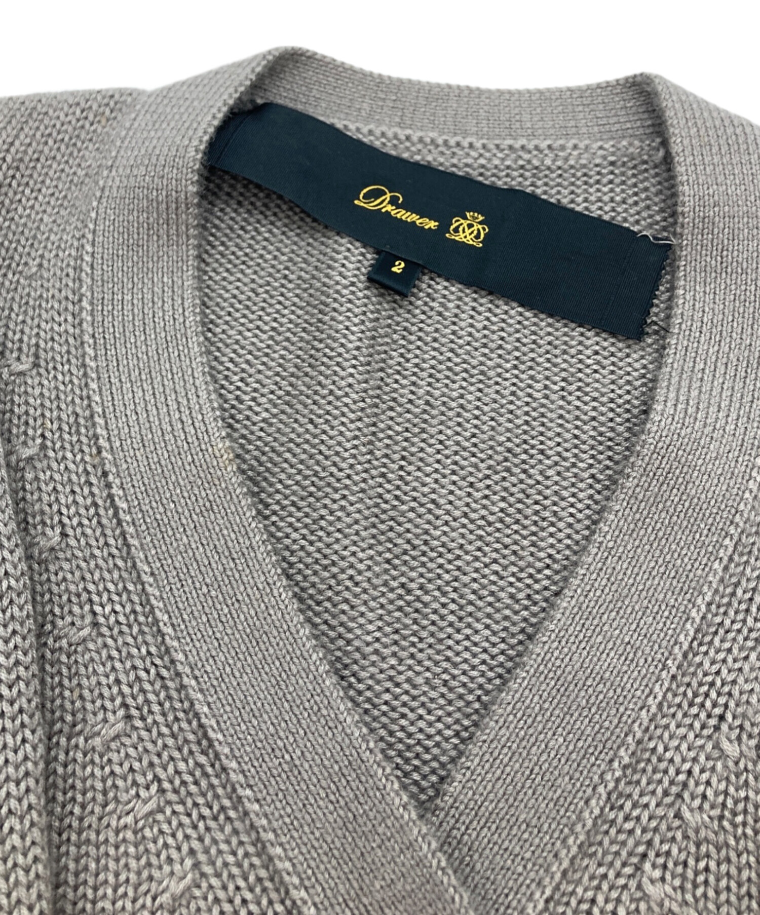 中古・古着通販】DRAWER (ドゥロワー) カシミヤシルクカーディガン