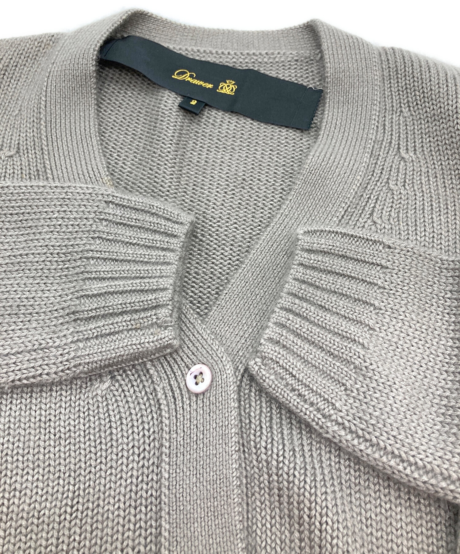 中古・古着通販】DRAWER (ドゥロワー) カシミヤシルクカーディガン