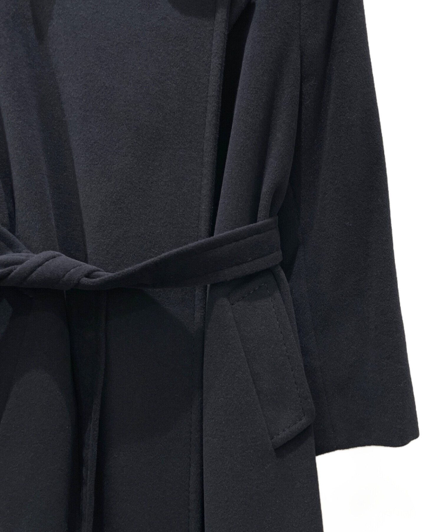 中古・古着通販】MaxMara (マックスマーラ) アンゴラウールベルテッド