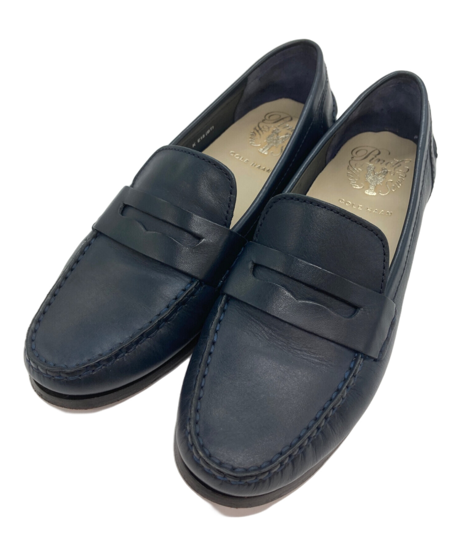 中古・古着通販】COLE HAAN (コールハーン) コインローファー ネイビー 