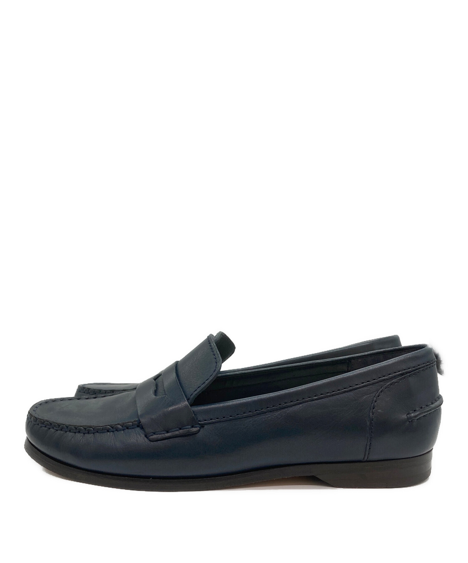 中古・古着通販】COLE HAAN (コールハーン) コインローファー ネイビー 