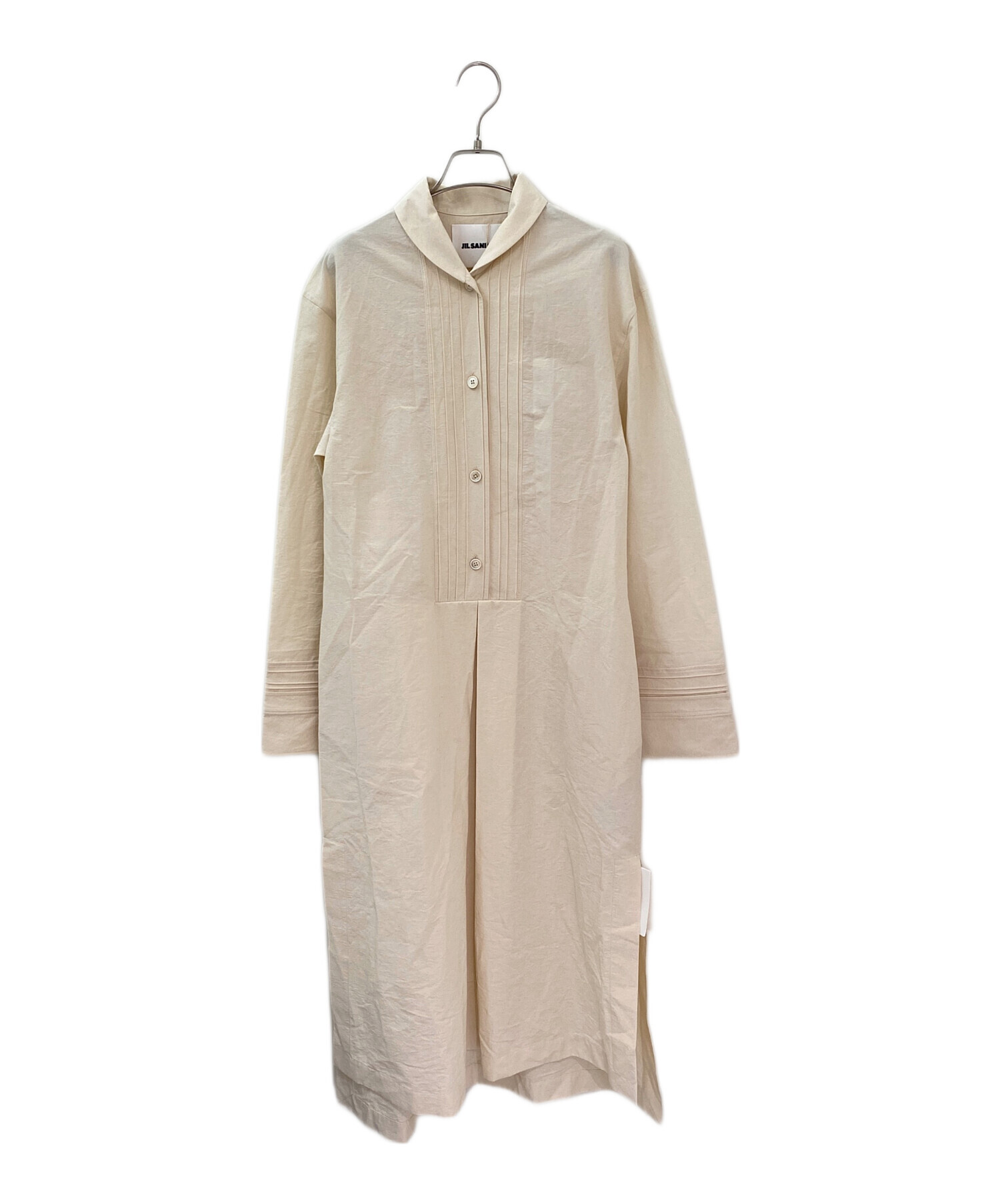 JIL SANDER ジルサンダー ブラウス 36(S位) アイボリー系 【古着】【中古】 中古・古着通販】JIL SANDER (ジルサンダー) シャツワンピース