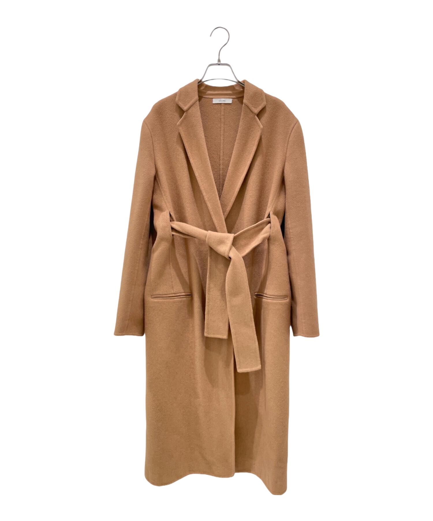 中古・古着通販】CELINE (セリーヌ) カシミヤガウンコート キャメル