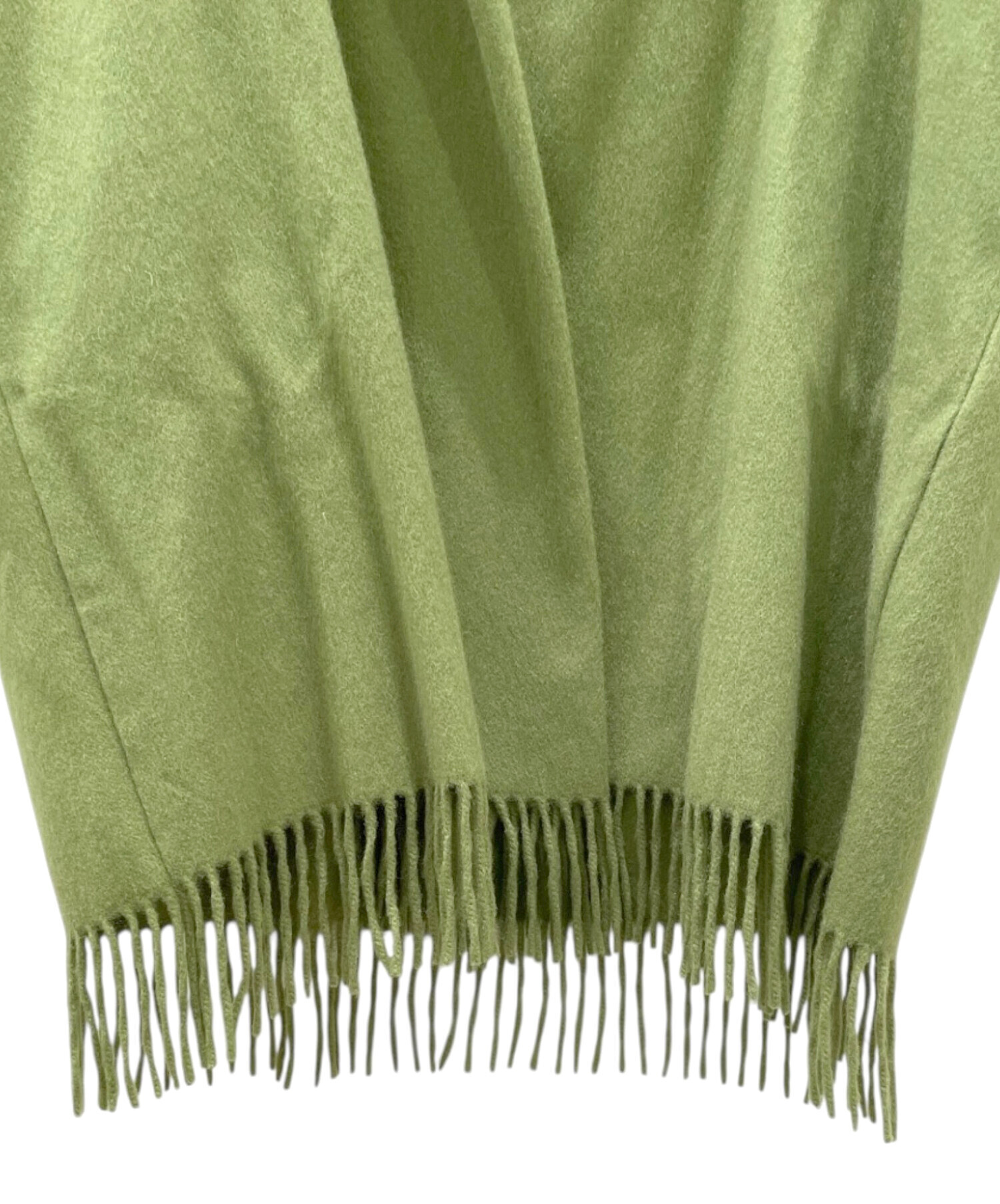 サルヴァトーレ・フェラガモ カシミヤ100% フリンジ ロングコート S