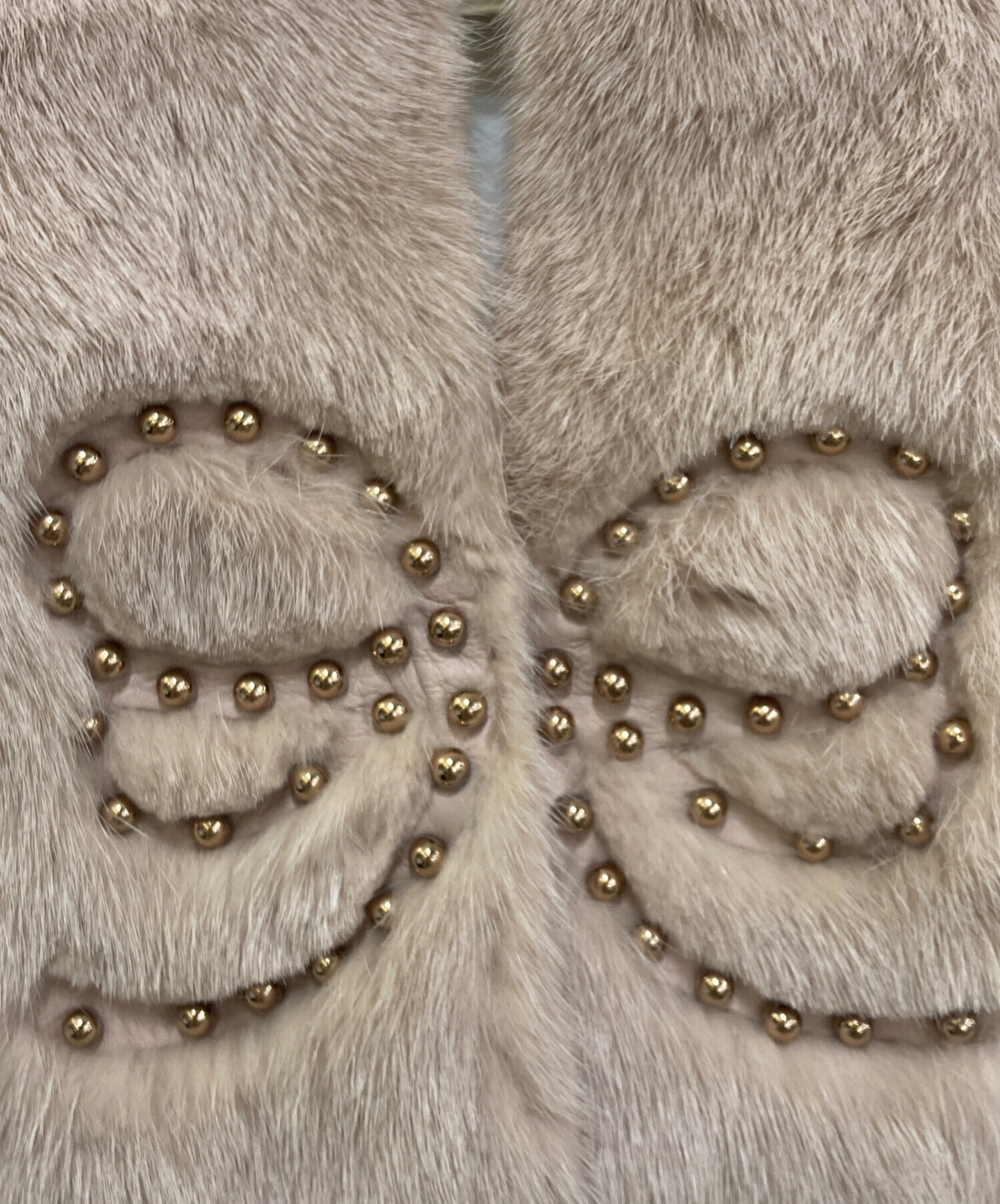 中古・古着通販】FENDI (フェンディ) ミンクファーティペット ピンク