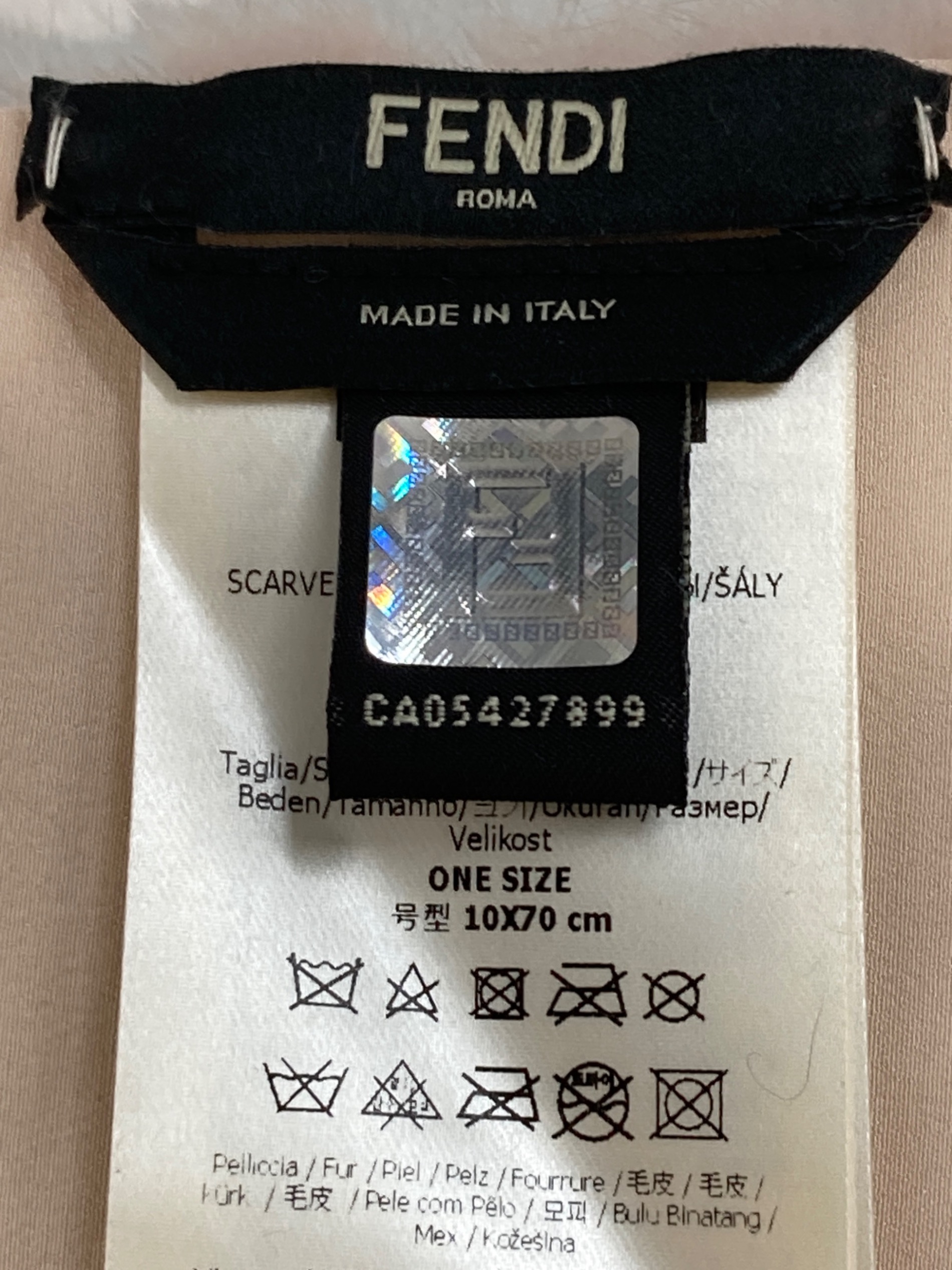 中古・古着通販】FENDI (フェンディ) ミンクファーティペット ピンク
