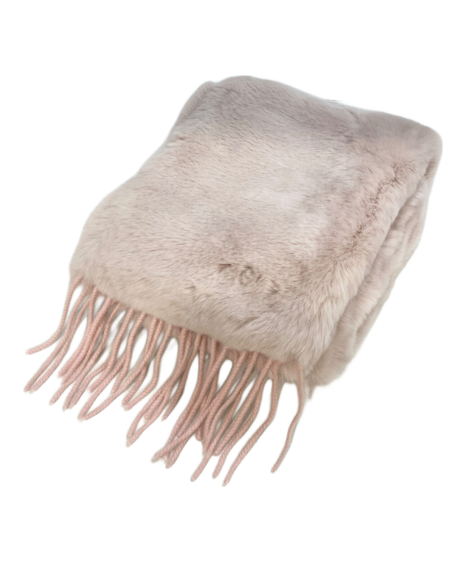 中古・古着通販】MaxMara (マックスマーラ) ファーマフラー ピンク