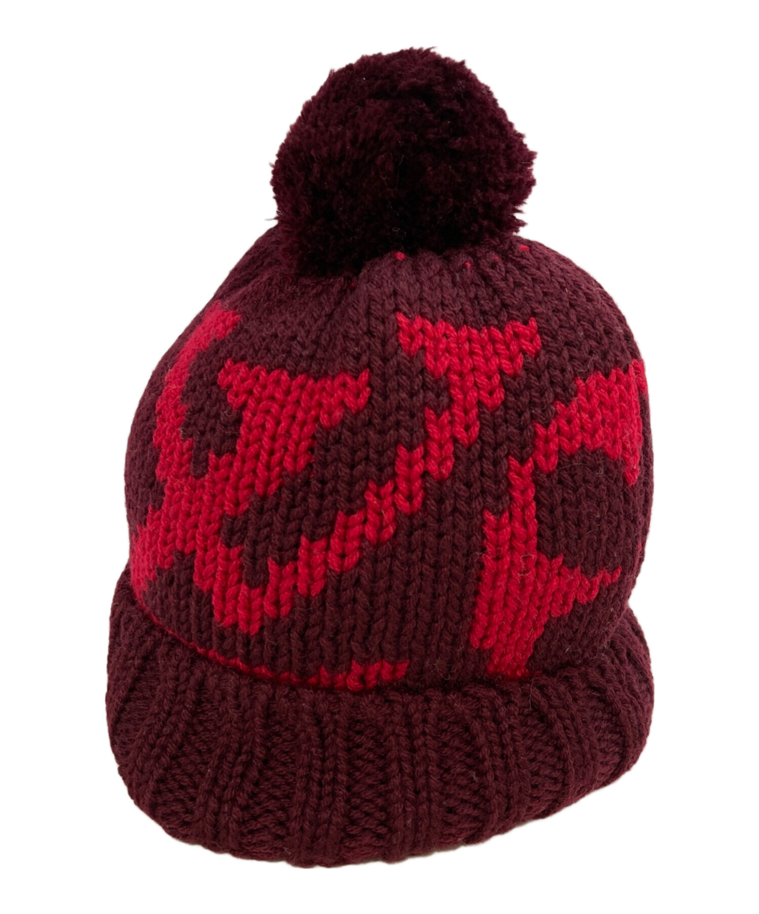 LOUIS VUITTON ルイヴィトン　ニット帽 2/4サイズ 中古・古着通販】LOUIS VUITTON (ルイ ヴィトン) ニット帽 ルビー