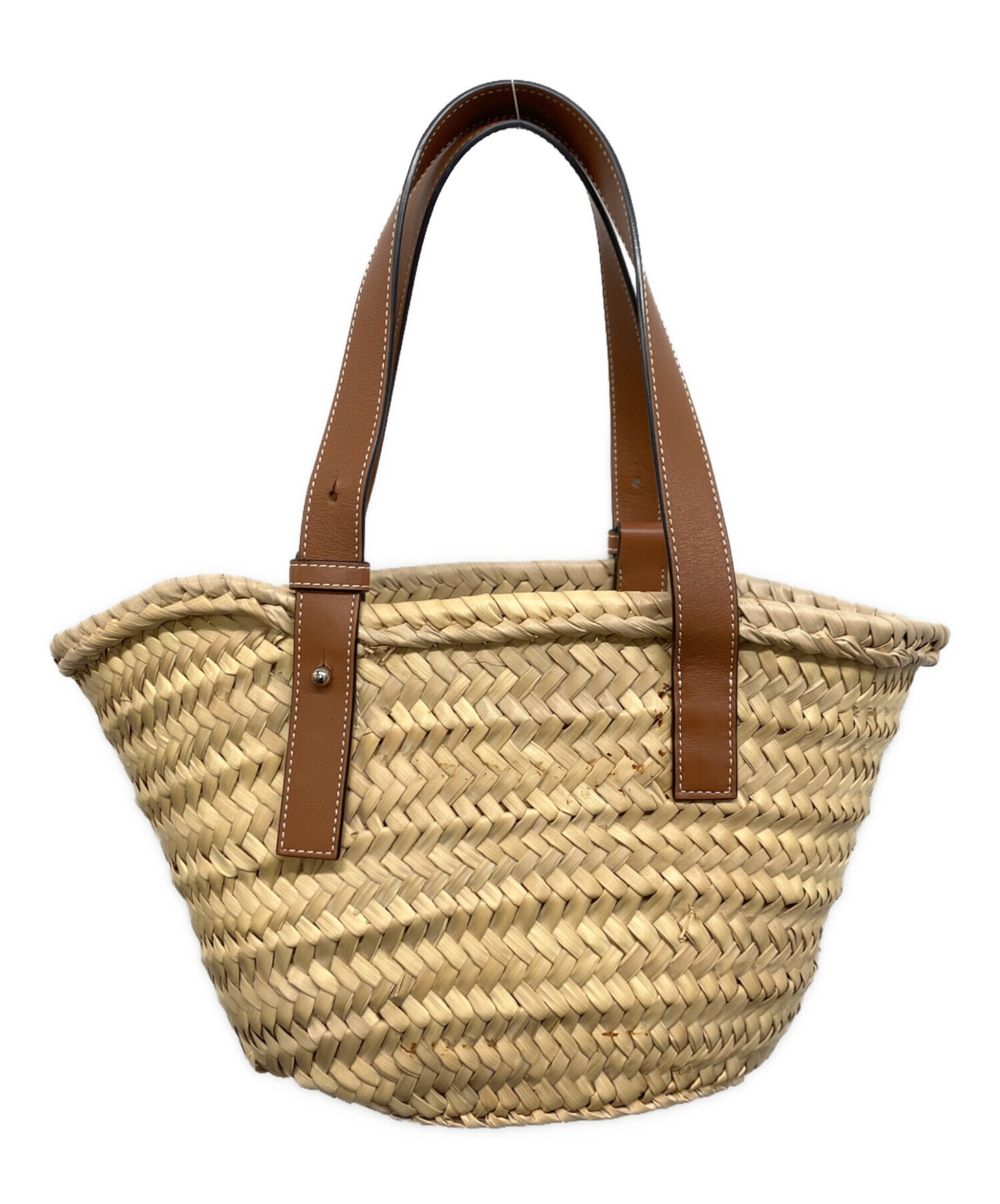 中古・古着通販】LOEWE (ロエベ) バスケットスモールバッグ ナチュラル