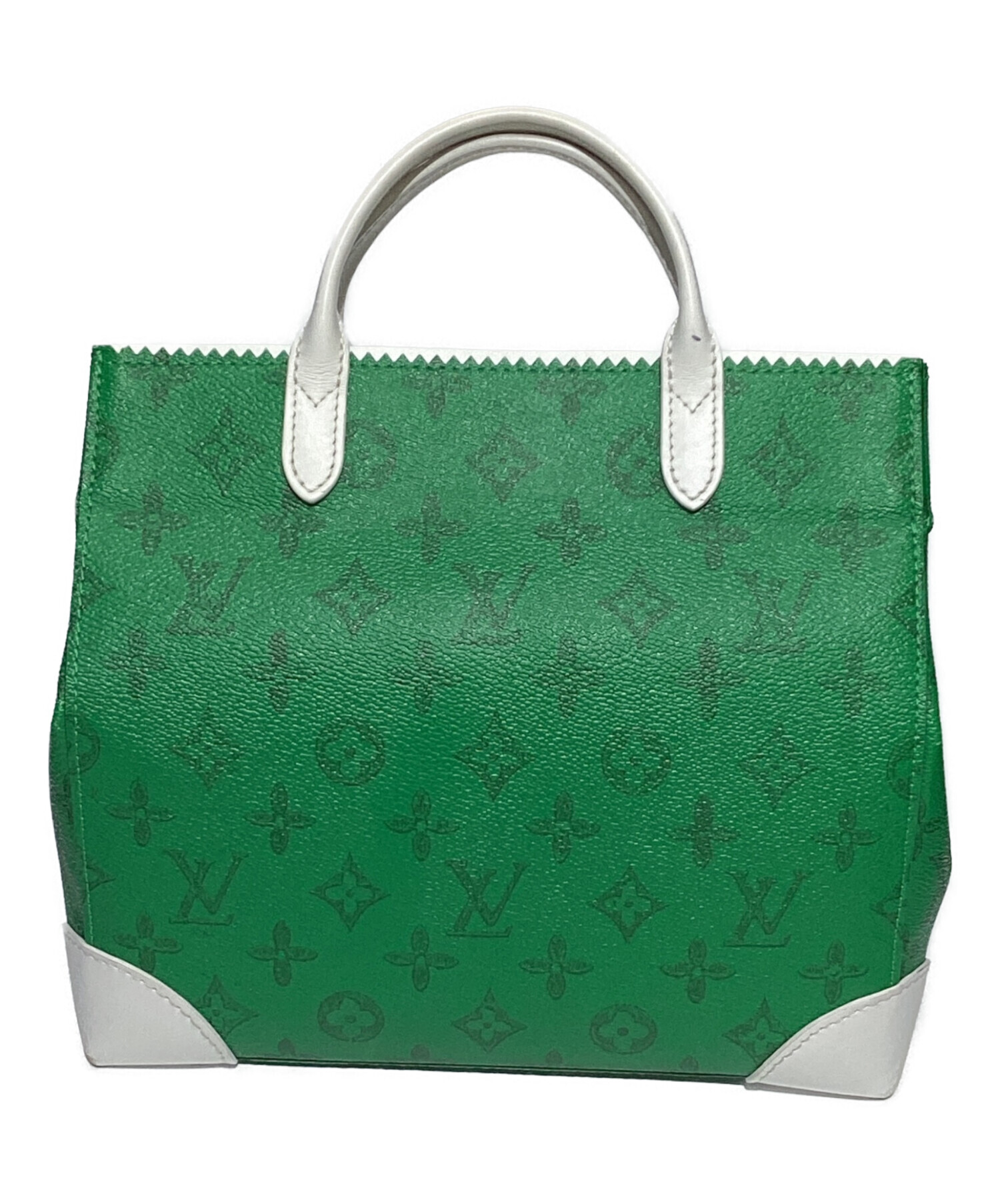 【中古良品】ヴィトン モノグラム ヴェルニ トート ダークグリーン A812 中古・古着通販】LOUIS VUITTON (ルイ ヴィトン) トートバッグ