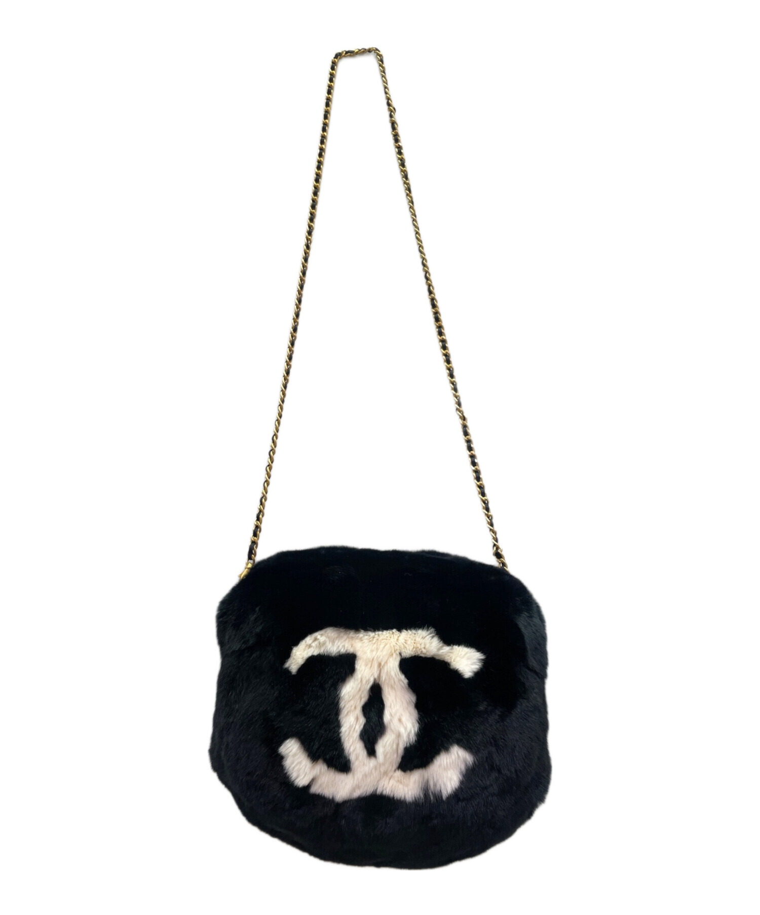 中古・古着通販】CHANEL (シャネル) ラパン ファーチェーンショルダー