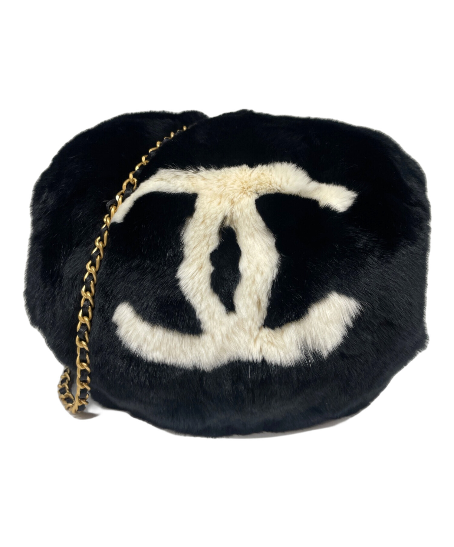 中古・古着通販】CHANEL (シャネル) ラパン ファーチェーンショルダー