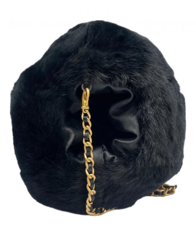 中古・古着通販】CHANEL (シャネル) ラパン ファーチェーンショルダー