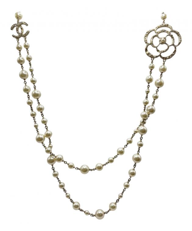 中古・古着通販】CHANEL (シャネル) カメリアパールココマークロング