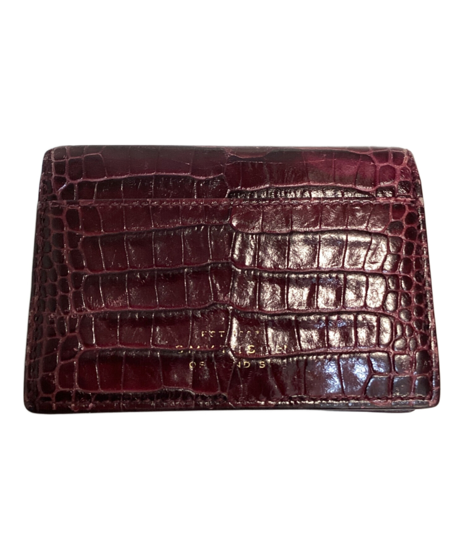 中古・古着通販】SMYTHSON (スマイソン) カードケース ボルドー