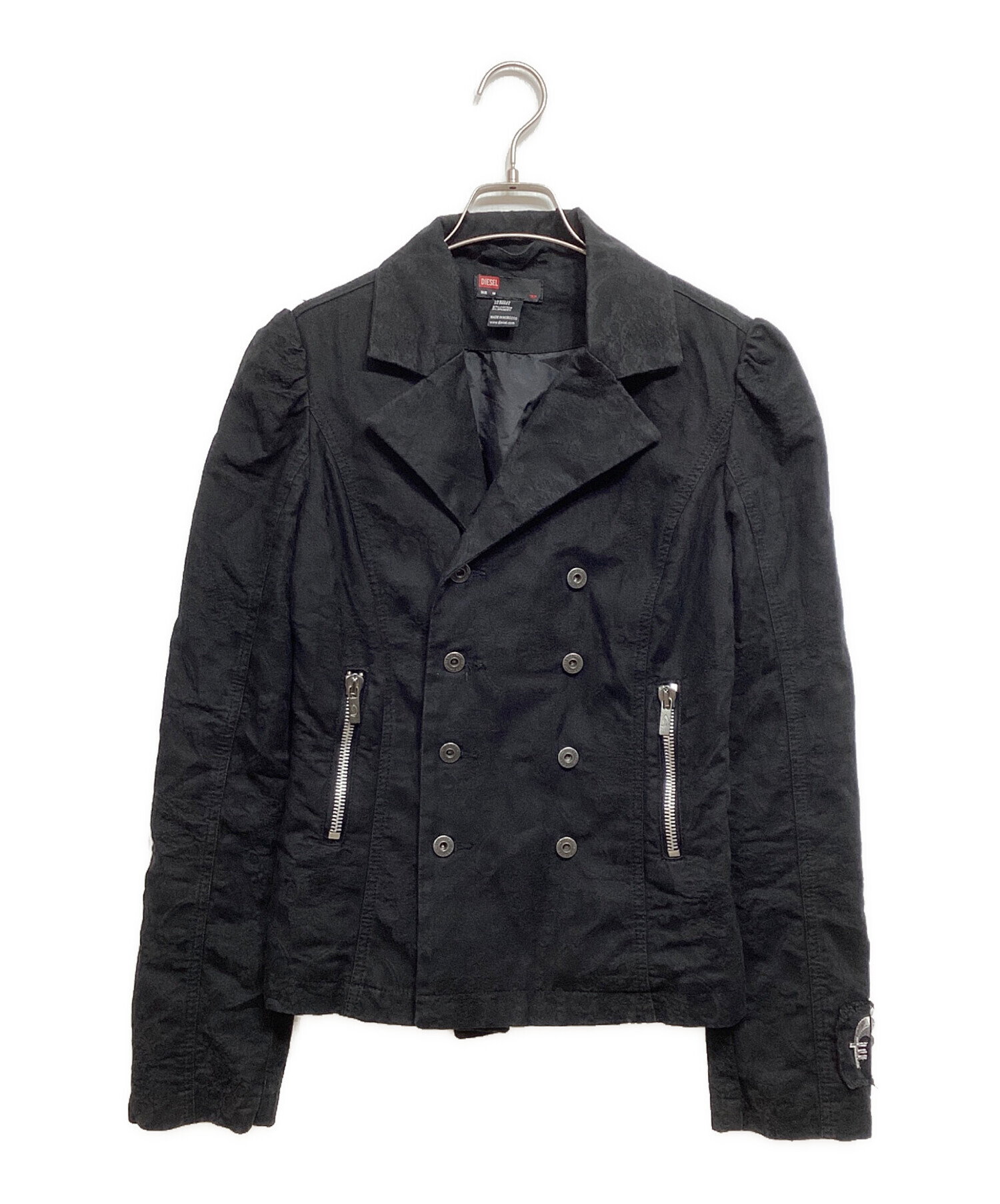 中古・古着通販】DIESEL (ディーゼル) ダブルジャケット ブラック