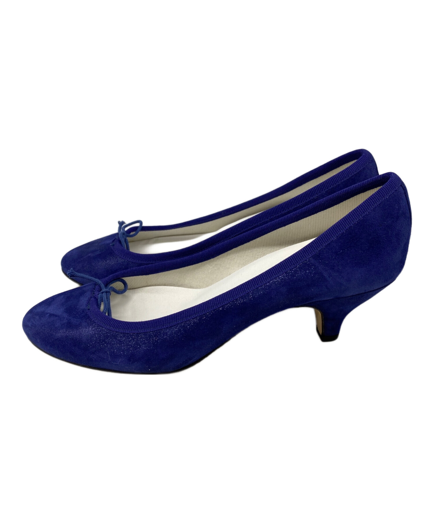 中古・古着通販】repetto (レペット) ヒールパンプス ブルー サイズ