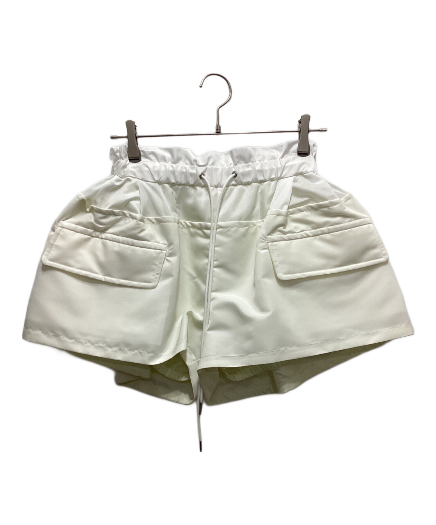 中古・古着通販】sacai (サカイ) Nylon Twill Shorts ホワイト サイズ