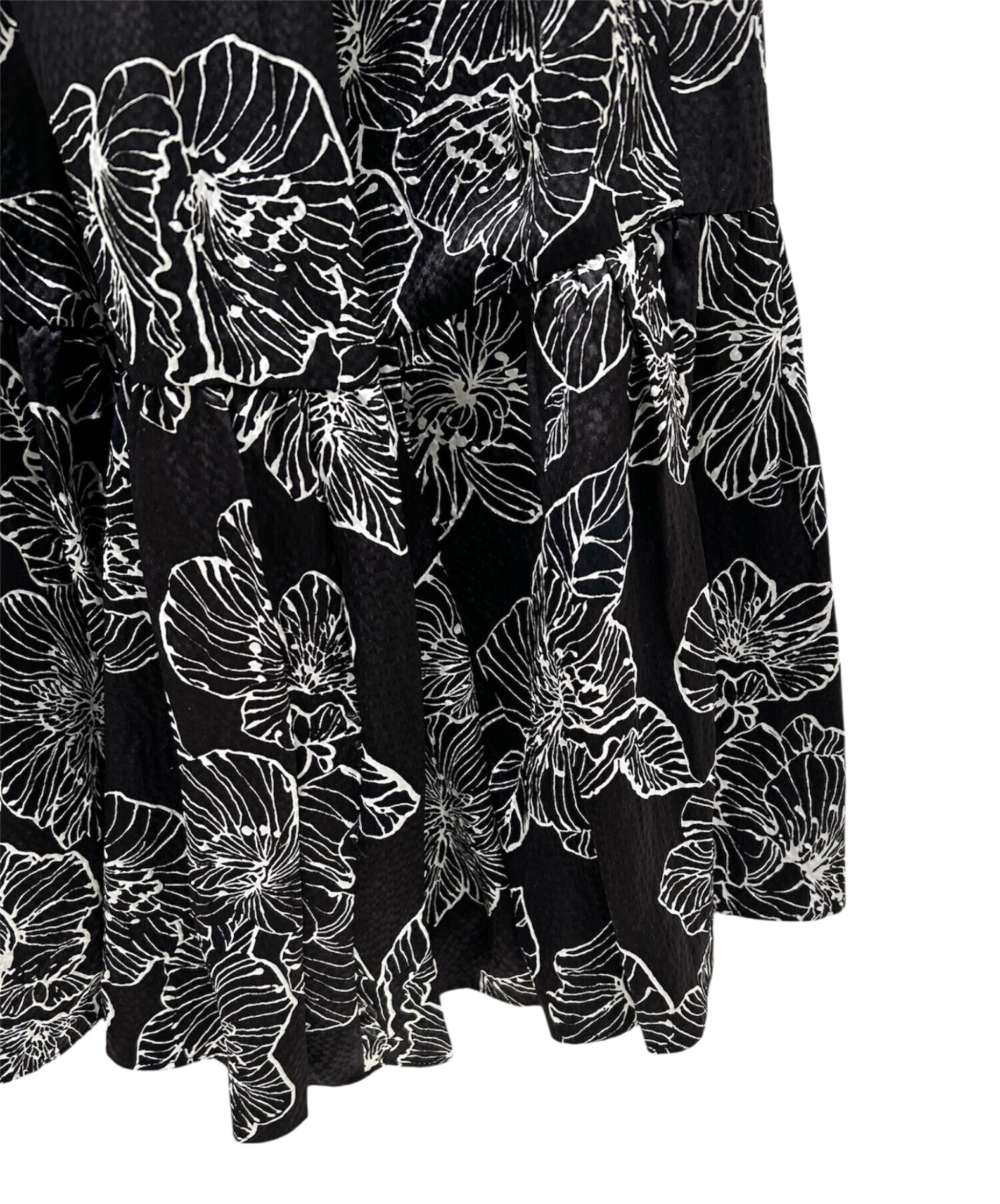 中古・古着通販】DRAWER (ドゥロワー) フラワープリントギャザーロング