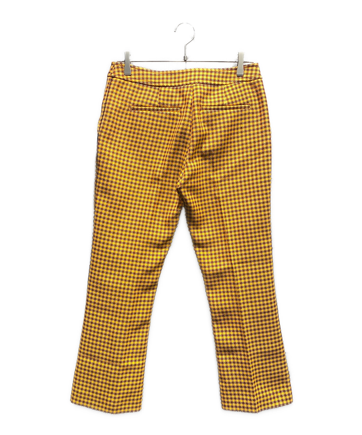 新品　マルニ MARNI 花柄 クロップドパンツ 中古・古着通販】MARNI (マルニ) クロップドパンツ オレンジ×ボルドー