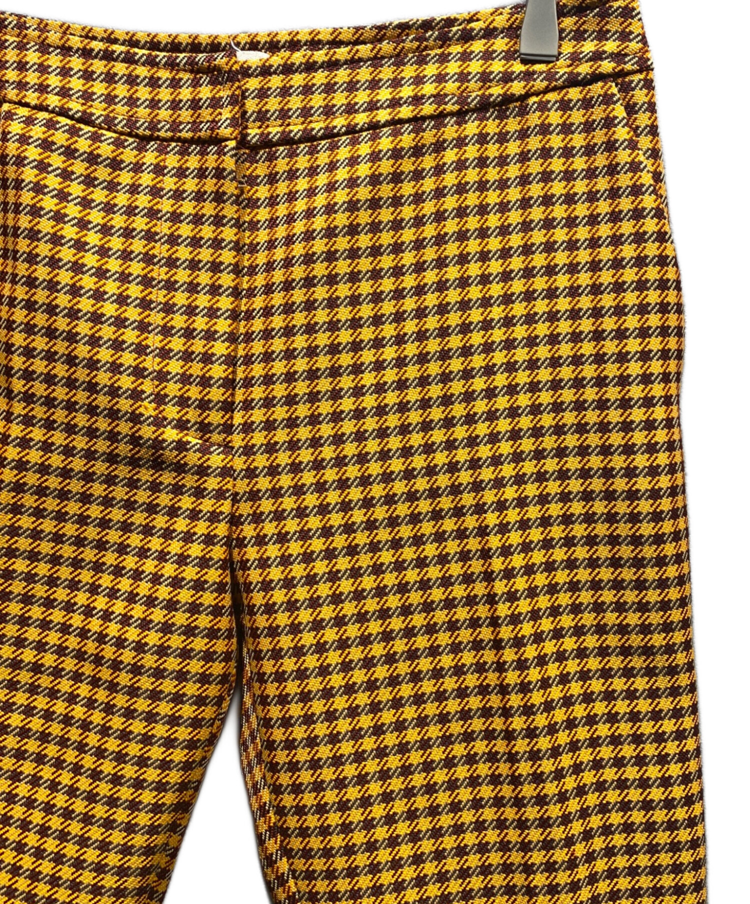 中古・古着通販】MARNI (マルニ) クロップドパンツ オレンジ×ボルドー