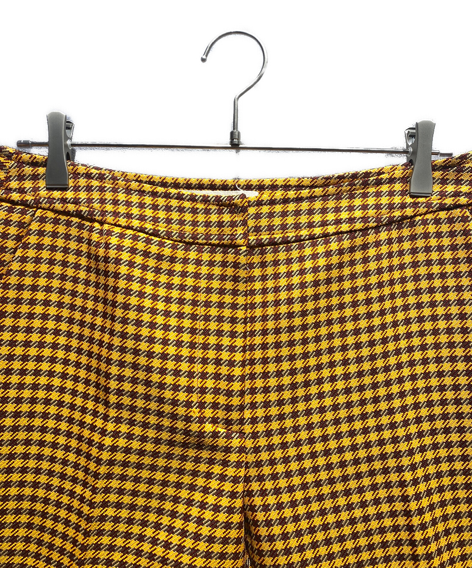 中古・古着通販】MARNI (マルニ) クロップドパンツ オレンジ×ボルドー