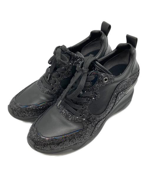 +diana tokyo⭐︎24cm⭐︎ラメブラックスニーカー 中古・古着通販】+diana tokyo (プラスダイアナ) ヒールアップ