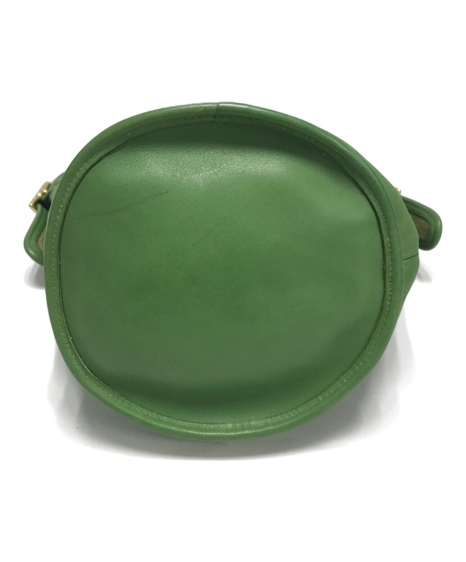 中古・古着通販】COACH (コーチ) バケツ型ショルダーバッグ グリーン
