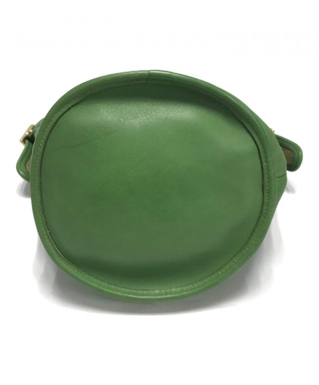 中古・古着通販】COACH (コーチ) バケツ型ショルダーバッグ グリーン