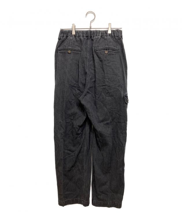 中古・古着通販】PWA (プア) Linen Mix Denim Trousers ブラック 