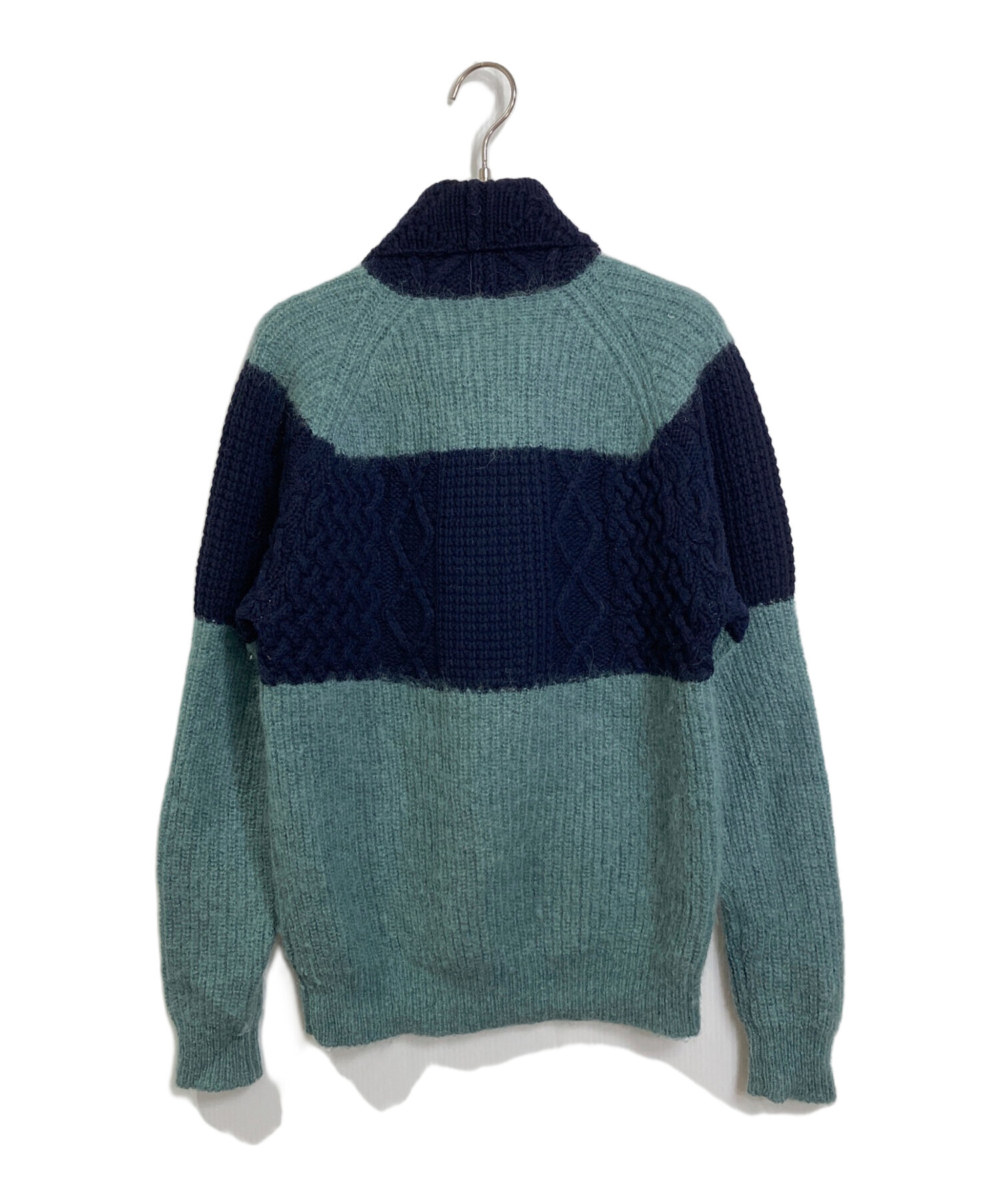 kolor カラー　カラービーコン　クレイジーニット　タートルネック 1 中古・古着通販】KOLOR (カラー) モヘア混タートルネックニット