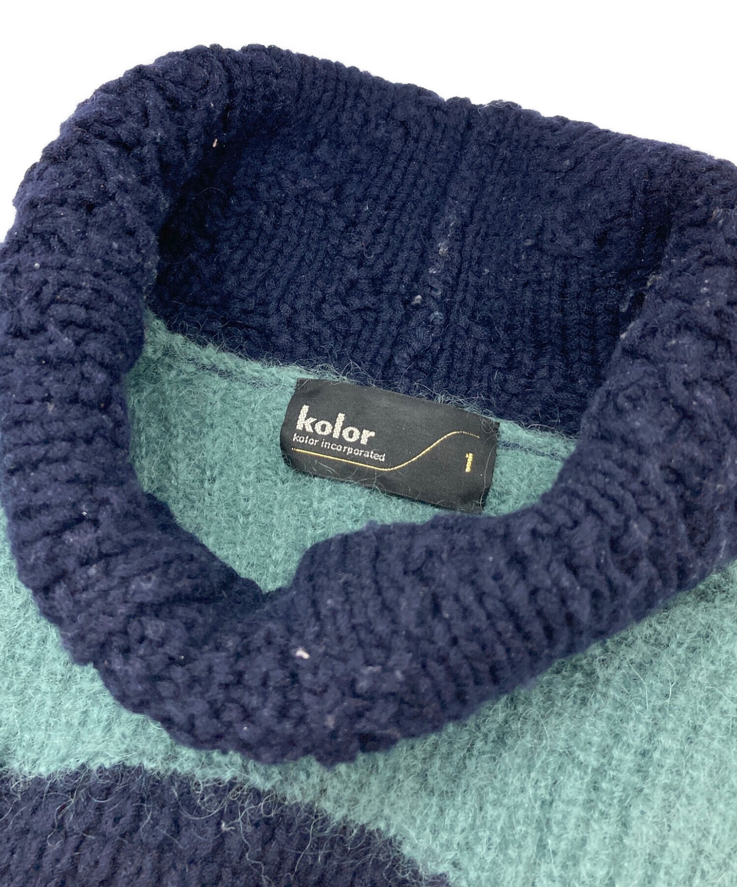 中古・古着通販】KOLOR (カラー) モヘア混タートルネックニット