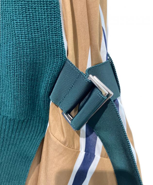 中古・古着通販】sacai (サカイ) ニットドッキングストライプシャツ