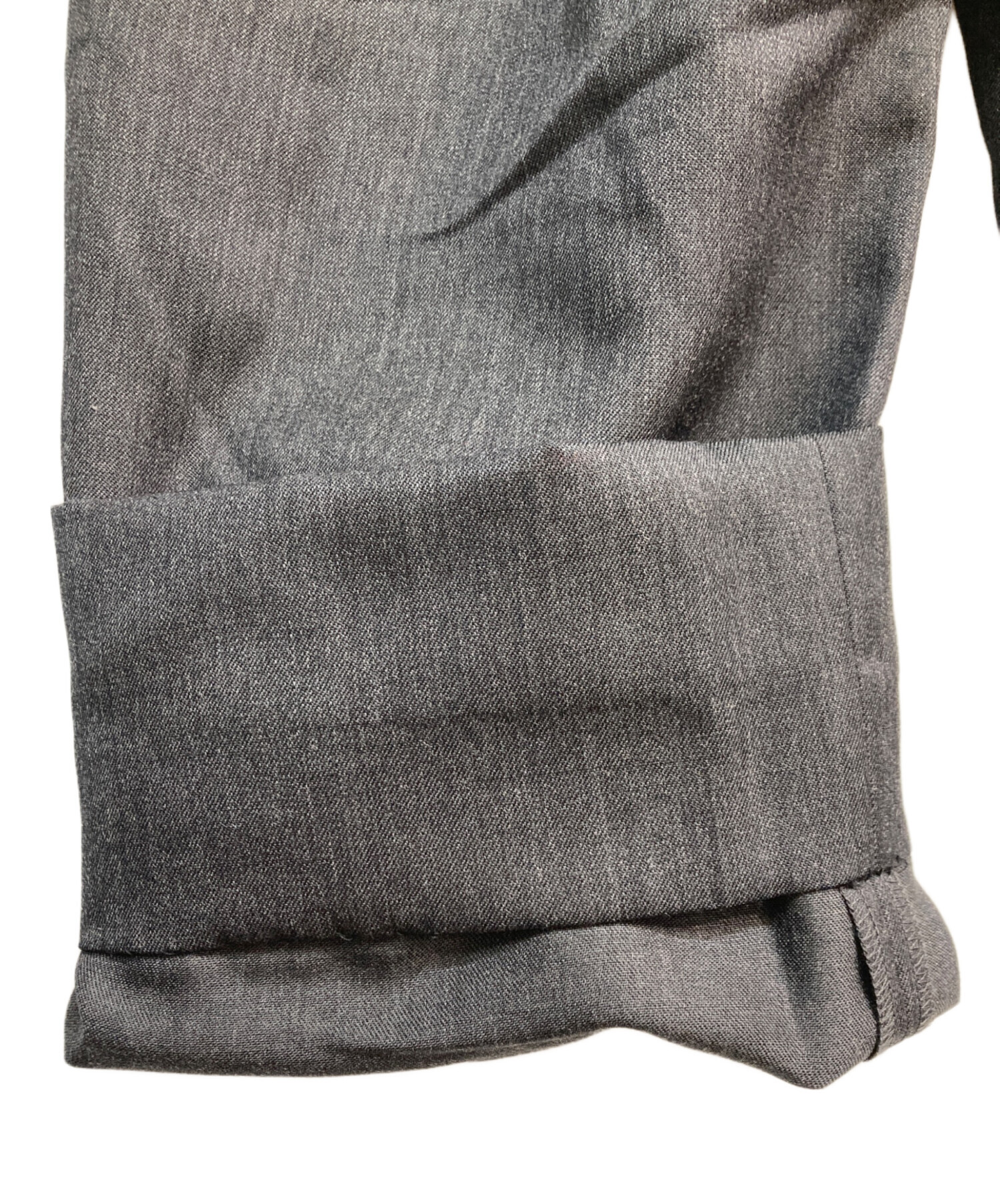 中古・古着通販】YLEVE (イレーヴ) ウールモヘアギャバジンストレート