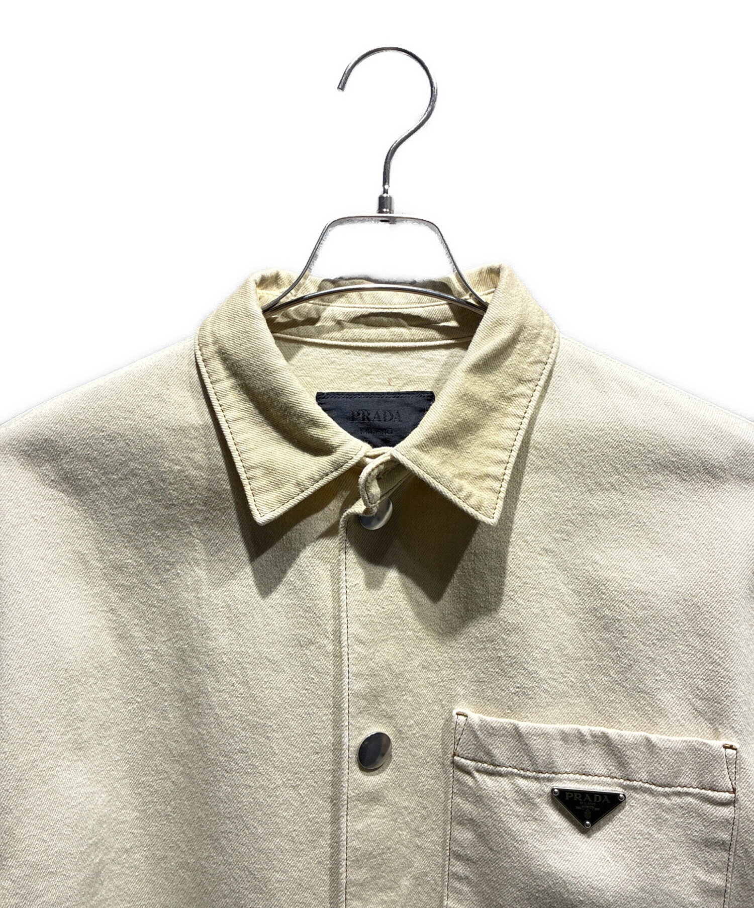 中古・古着通販】PRADA (プラダ) ヴィンテージ ブルデニム シャツ