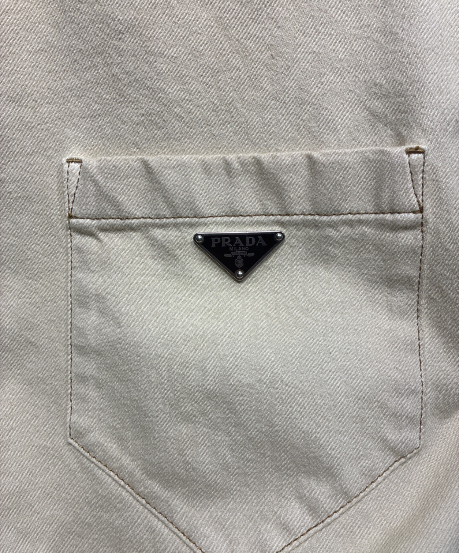 中古・古着通販】PRADA (プラダ) ヴィンテージ ブルデニム シャツ