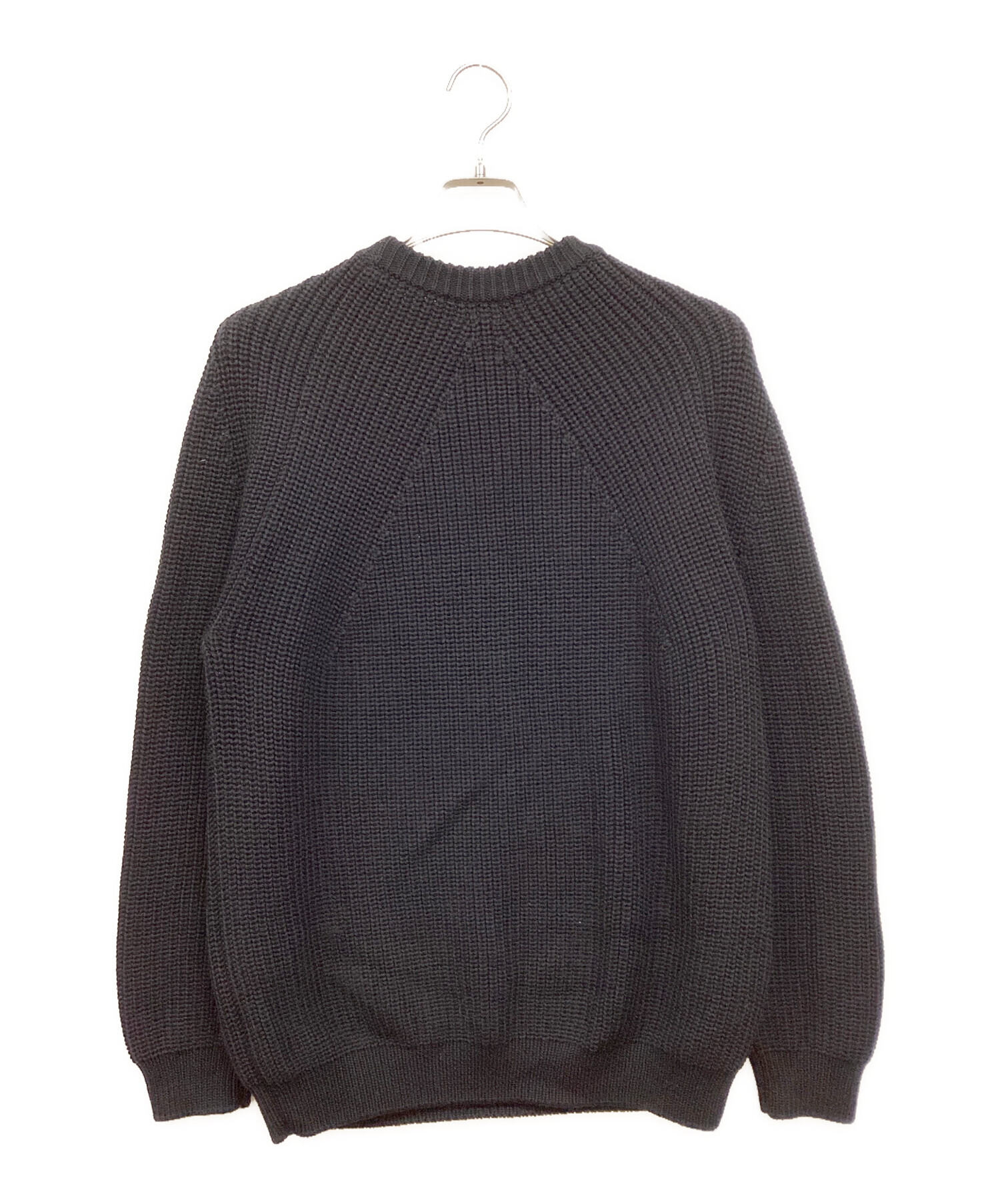 中古・古着通販】BATONER (バトナ―) SIGNATURE CREW NECK ブラック 