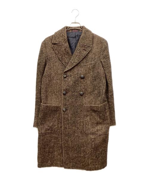 【新品•タグ付】THE GIGI ブラウン チェスターコート　ピリング加工　44 色気を感じさせるこなれた大人コーデ！！～THE GIGI【ザ ジジ