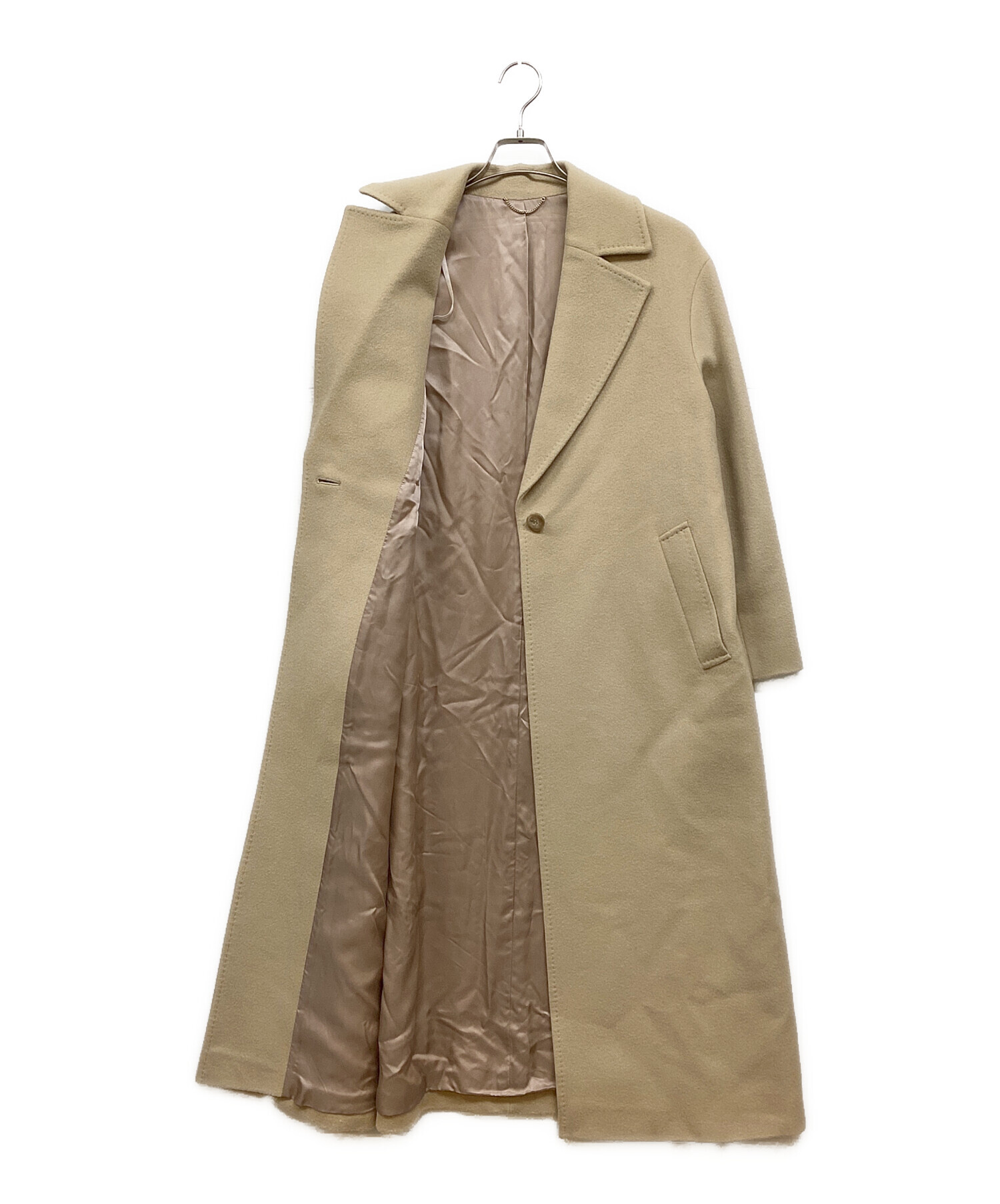 BEIGE, ベイジ チェスターコート レディース 【古着】【中古】 中古・古着通販】23区 (ニジュウサンク) ウールカシミヤビーバー
