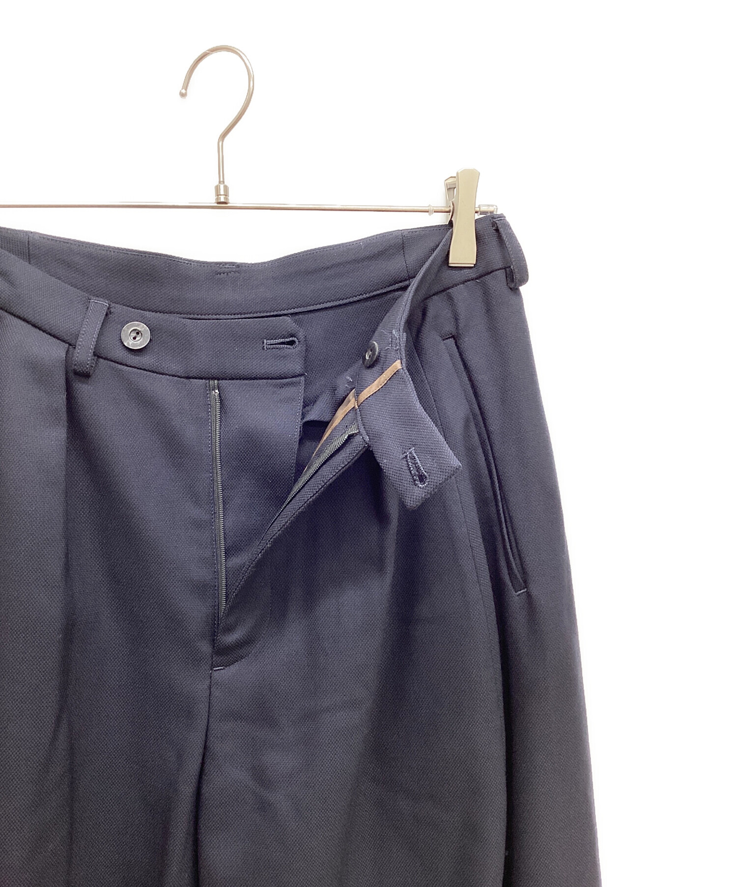 中古・古着通販】ka na ta (カナタ) ウールワンタックワイドパンツ