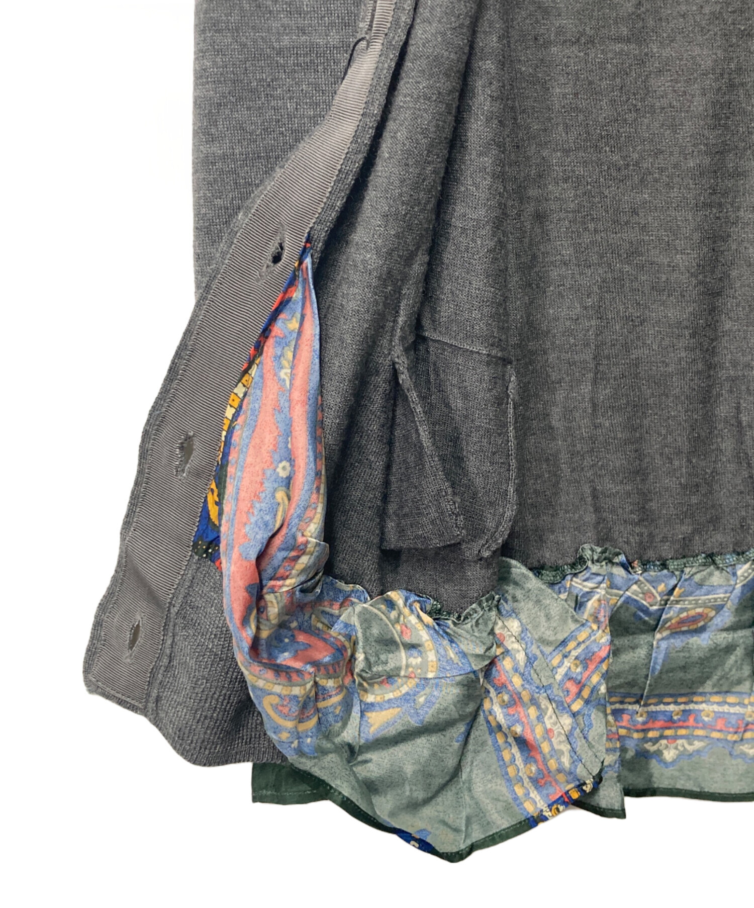 中古・古着通販】sacai (サカイ) レイヤード ウールカーディガン